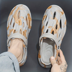 Men's Lightweight Comfy Clogs Hollow Out Non slip Sandals Summer