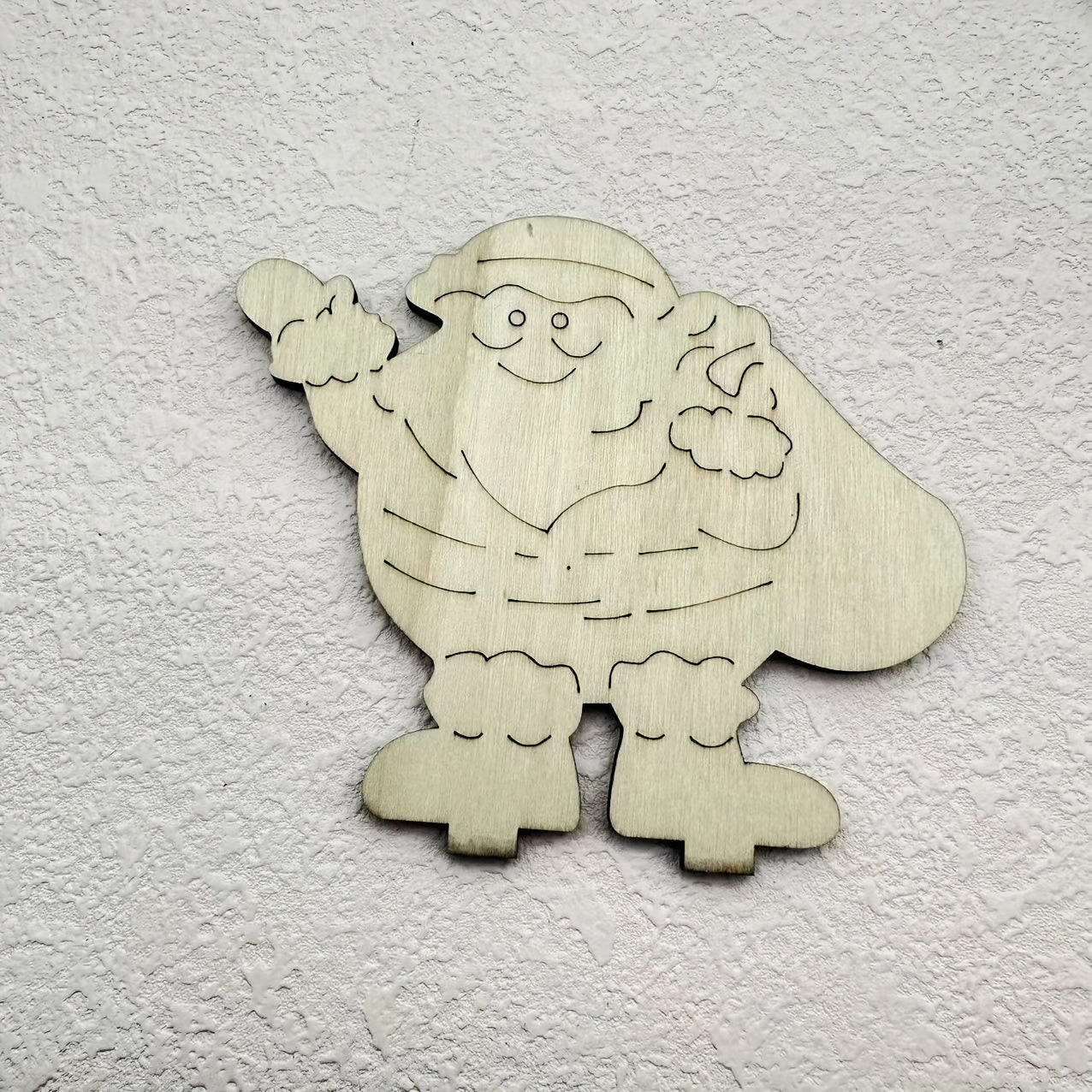 Santa Claus Wooden Crafts Ornaments Christmas Decoration