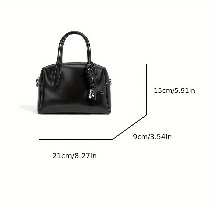 Vintage Women's Handbag Large Capacity Briefcase Soft Shoulder Bag Tote