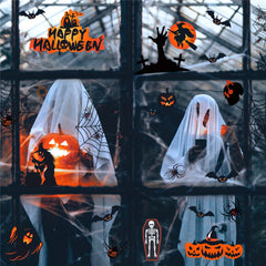 8pcs Halloween Window Clings Decals for Glass Window Decorations