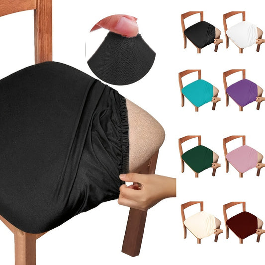 4pcs Chair Seat Covers Dining Room Chair Seat Covers With Ties