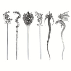 Vintage Dragon Hairpin Viking Metal Hair Sticks Women's Hair Accessories Jewelry