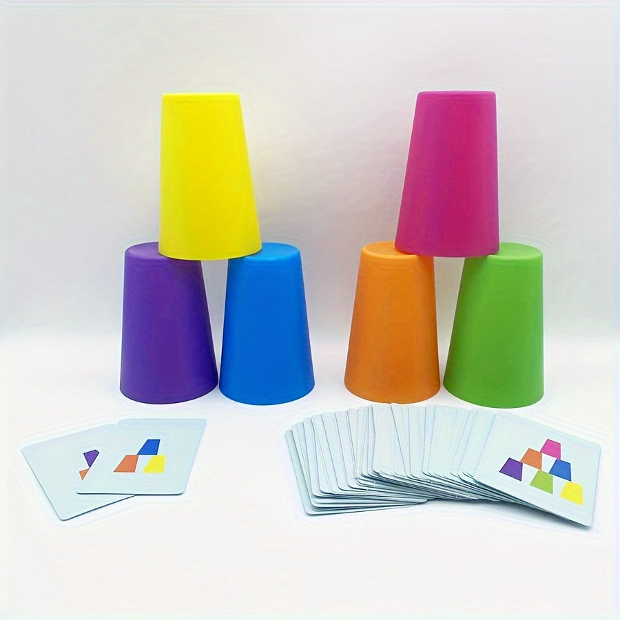 Interactive Stacking Cup Sorting Toy for Hand-Eye Coordination Training