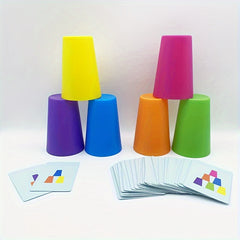 Interactive Stacking Cup Sorting Toy for Hand-Eye Coordination Training