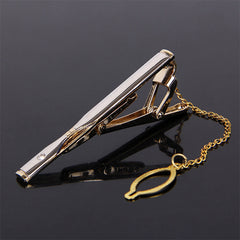 Men's Sandblasted Metal Suit Tie Clip