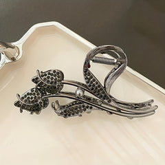 Tulip Rhinestone Shark Claw Hair Clip for Women