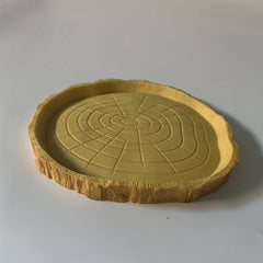 Bark Shaped Feeding Dish for Reptiles Water Basin Food Feeder