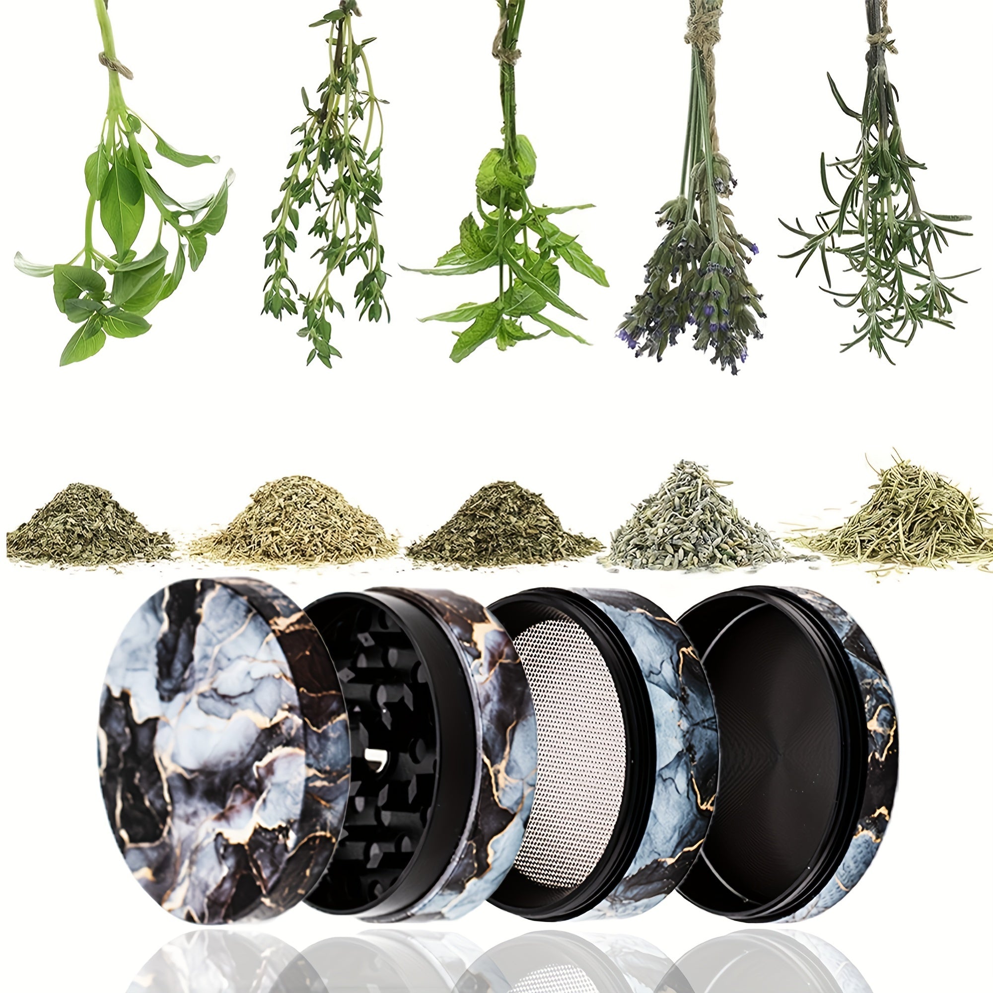 Colorful Spice Grinder Metal Grinder For Kitchen Multifunctional Spice Crusher