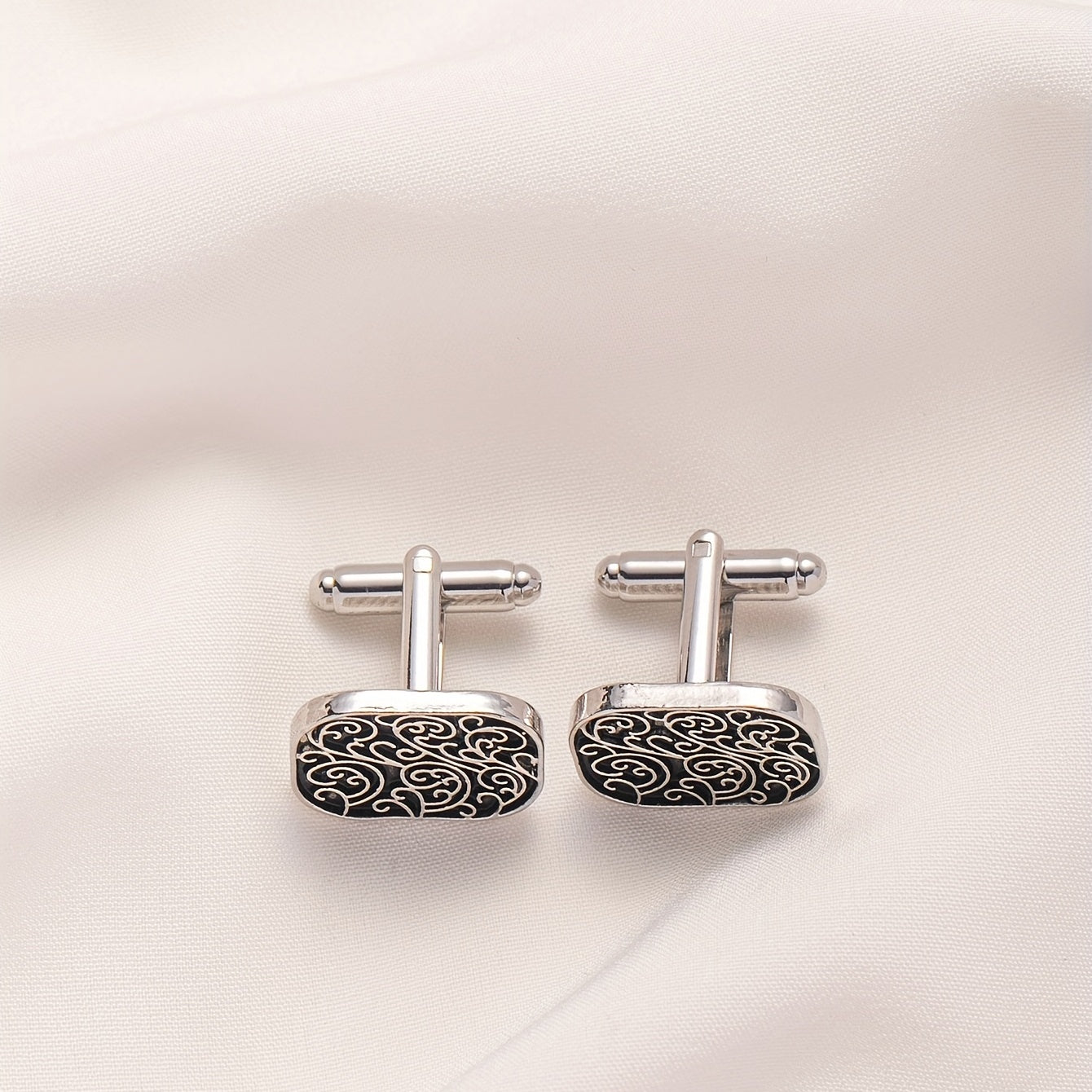 Roman Pattern Cufflinks for Men's Shirts