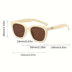 Y2K Square Sunglasses Punk Star Charm Anti Glare Glasses UV400