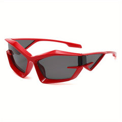 Y2K Wrap Around Sunglasses For Women Men Irregular