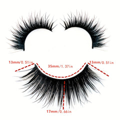Faux Mink Lashes Natural False Eyelashes for Daily & Party Use 100 Pairs