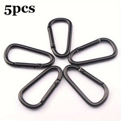 5pcs D Aluminum Mountaineering Buckle Backpack Carabiner Outdoor Camping