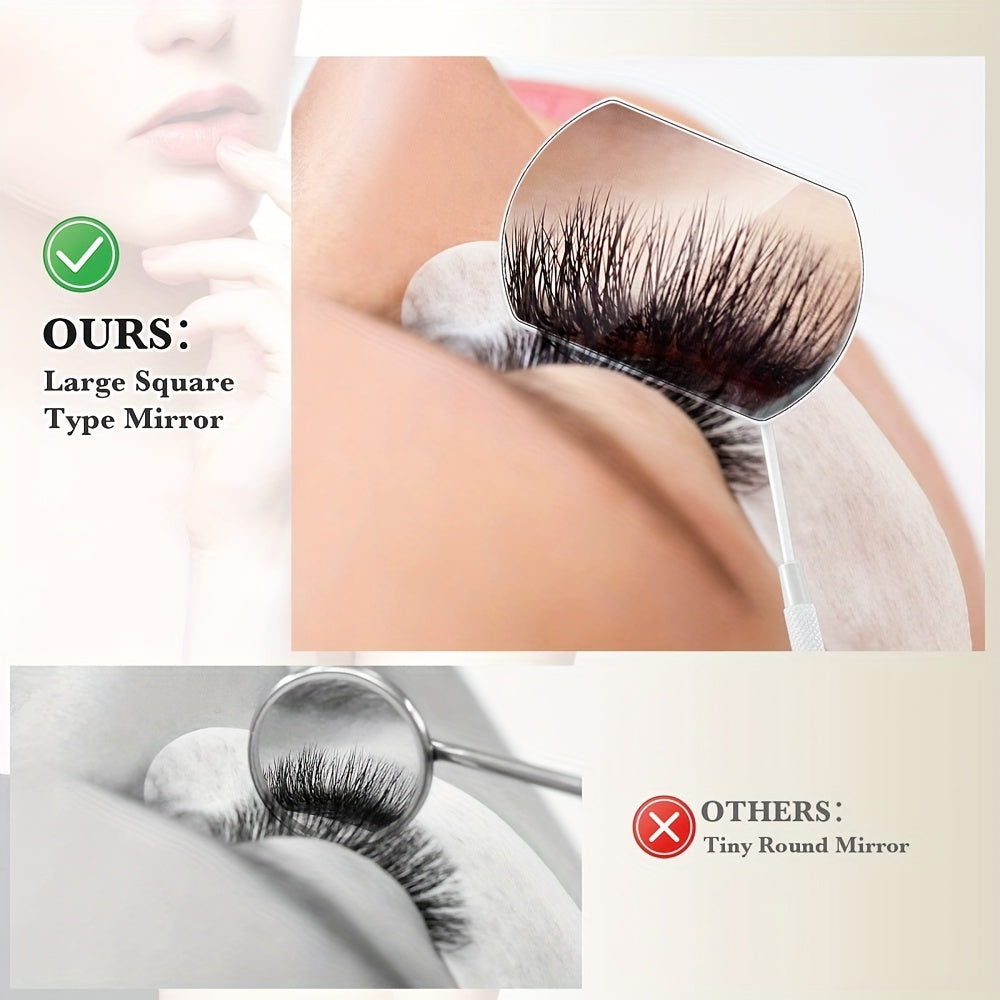 Handheld Lash Mirror for Eyelash Grafting