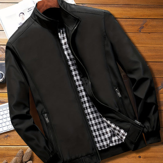 Men's Soft Shell Jacket with Zipper Pocket