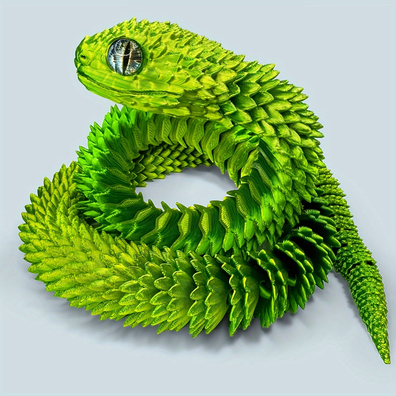 3D Printed Snake Statues Collectibles Durable Plastic Handicrafts