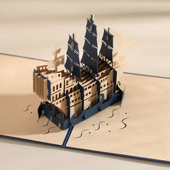 Sailing 3D Pop Up Card For Birthday Anniversary Graduation Valentines