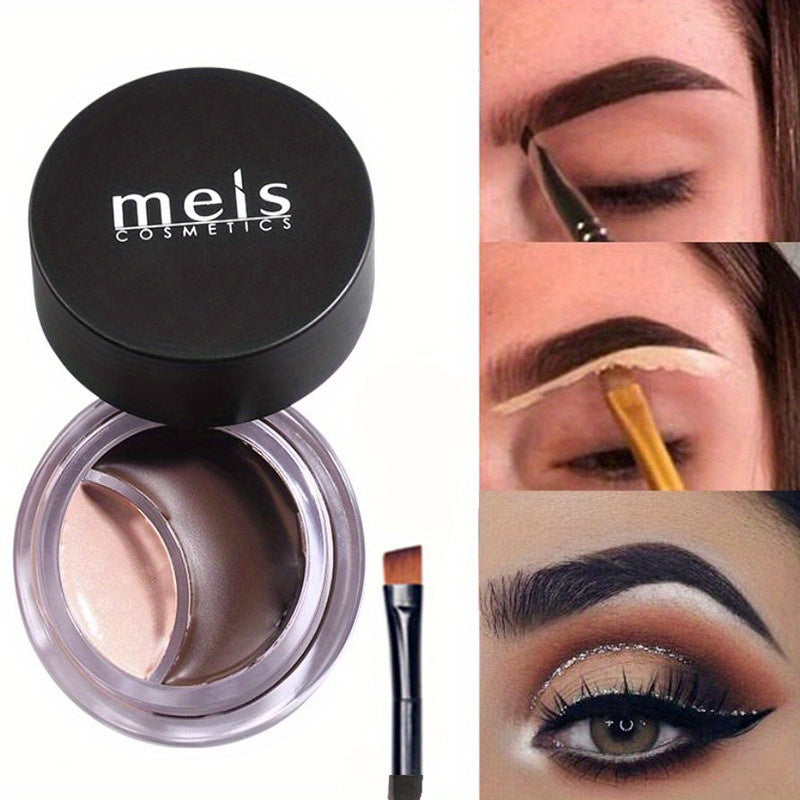 2-in-1 Eyebrow Dye Cream with Brush