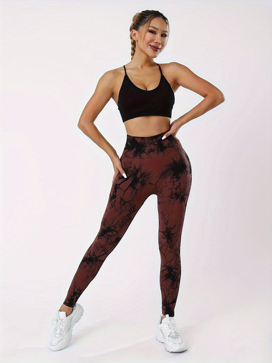 Tie Dye High Waist Butt Lifting Yoga Pants