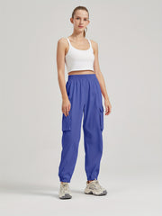 Casual Joggers Sweatpant Cargo Loose High Waisted Pants With Pockets