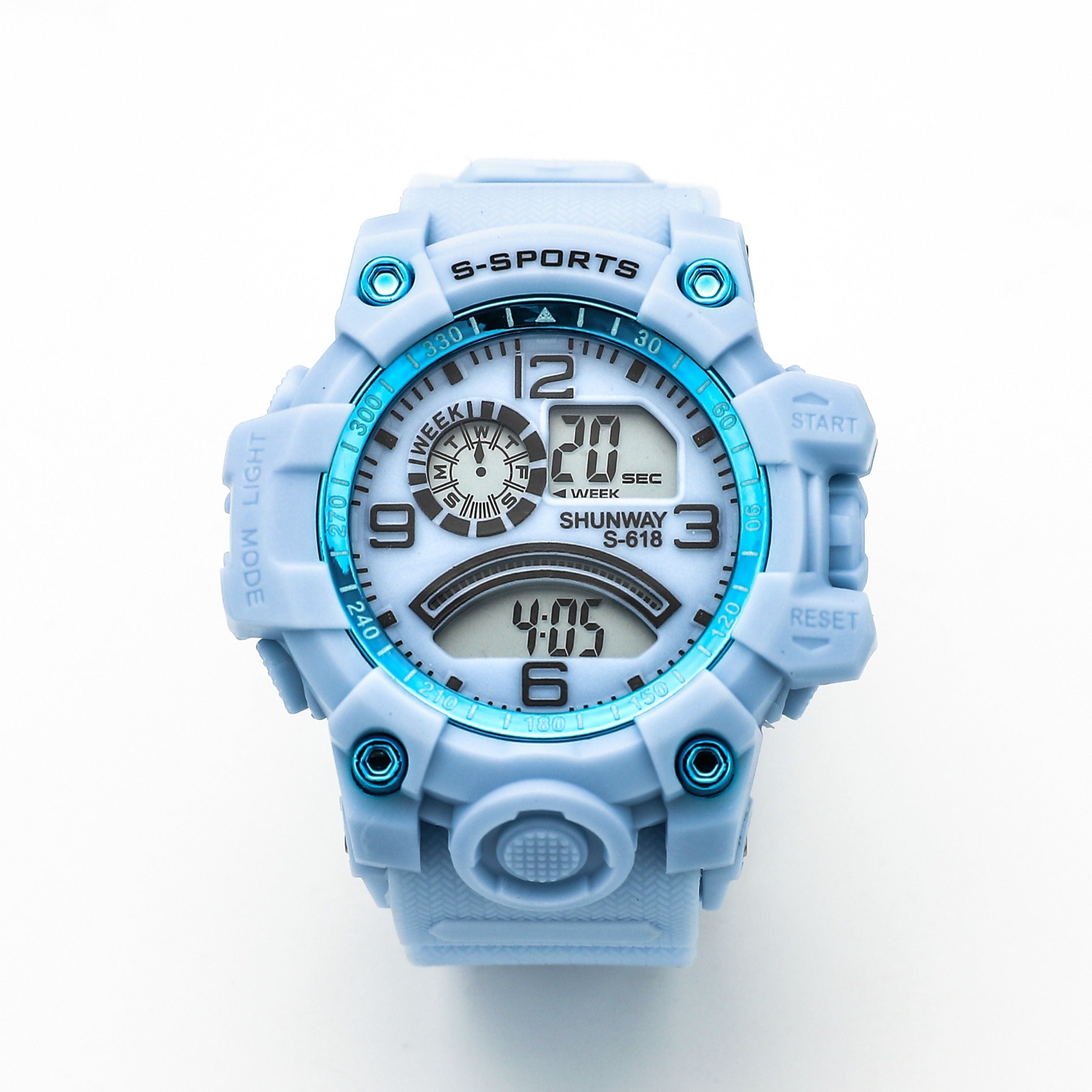 Unisex Military Watch Multifunction Waterproof Alarm Clock