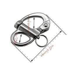 69mm Stainless Steel Snap Hook Shackle for Camping