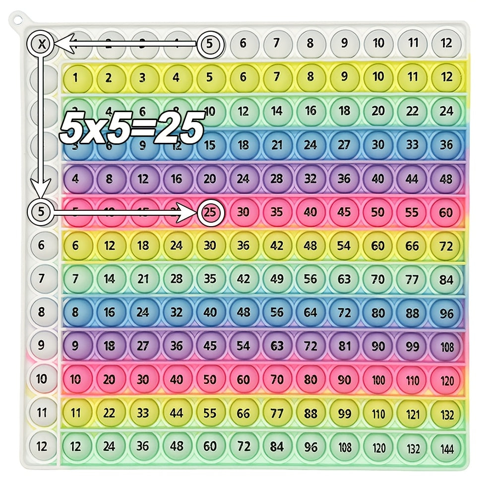 Legendstar 1 12 Multiplication Math Fidget Toy & Number Bubbles Board Game