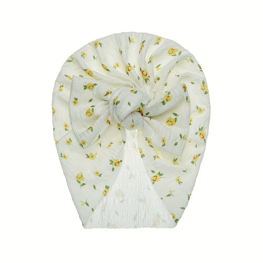 Baby Hat Soft Comfortable Cap For Toddler Kids Girls Flower Print