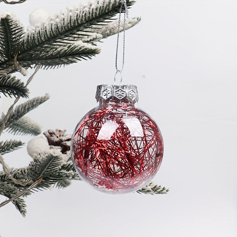 6pcs Christmas Tree Pendant Ball Family Party Decoration