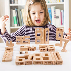 Wooden Building Blocks Toy for Math Education