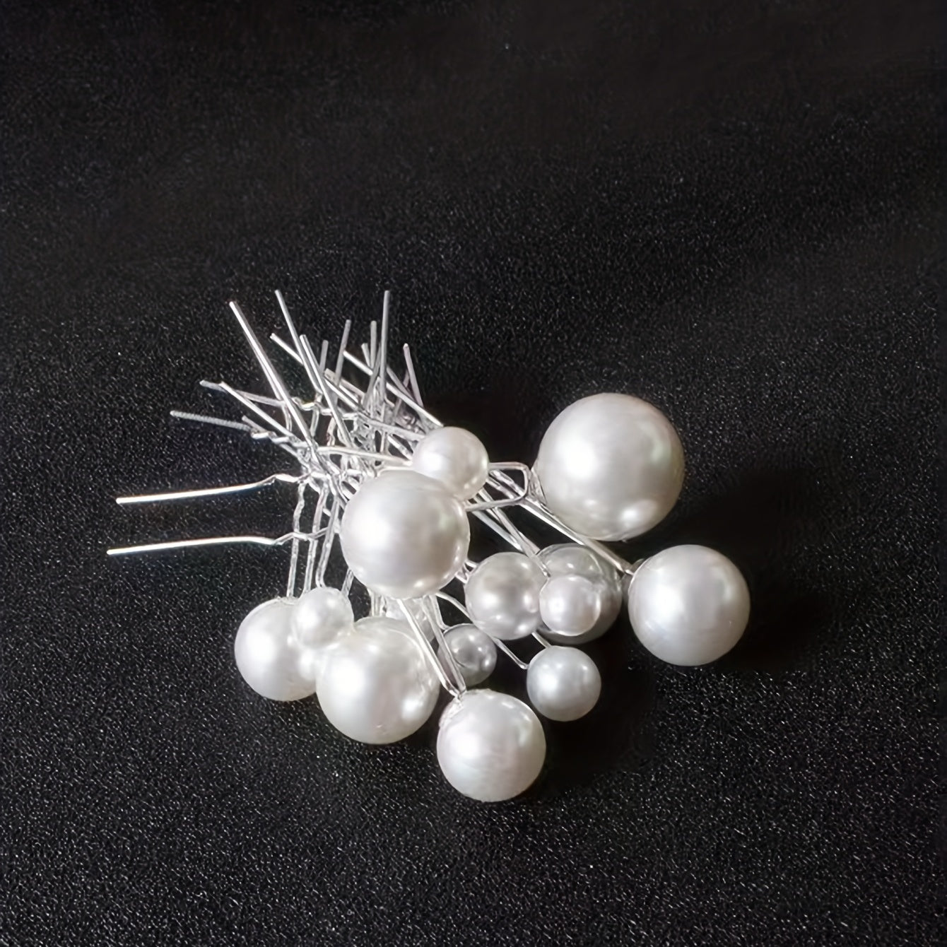 10pcs Faux Pearl Bridal Hair Pin Wedding U-Shaped Hair Fork Women Girls Styling