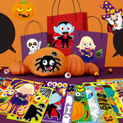 Make Your Own Halloween Characters Mix and Match Stickers