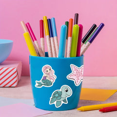 50pcs Mermaid Stickers Waterproof Vinyl Art for Water Bottles & Notebooks