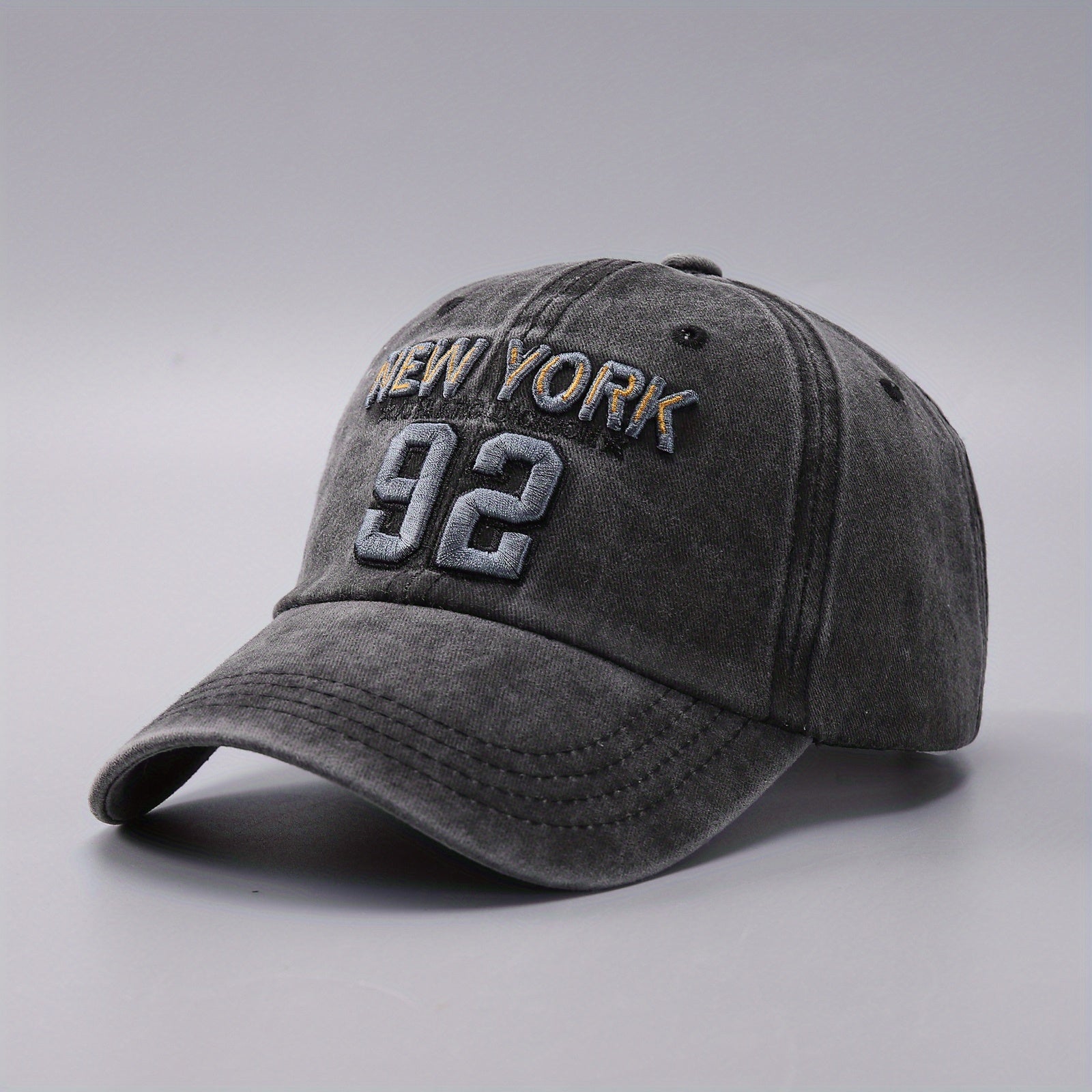 Men's Outdoor Baseball Cap Embroidered Letter Sport Peaked Hat