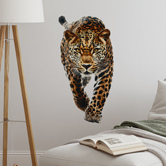 Leopard Wall Decal Removable PVC Sticker 29 x 59
