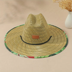 Boho Wide Brim Sun Hat Straw Hat UV Protection Women Summer