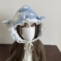 Women's Ear Plush Winter Hat with Fluffy Ears Soft Cozy for Anime Themed Events