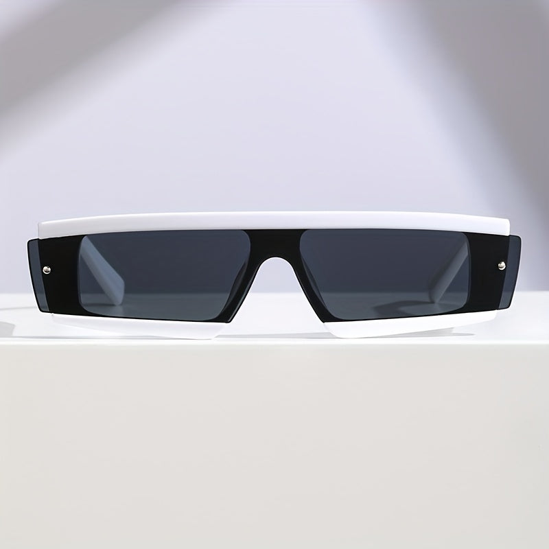 Y2K Square Frame Sunglasses Rivet Decor Glasses UV400