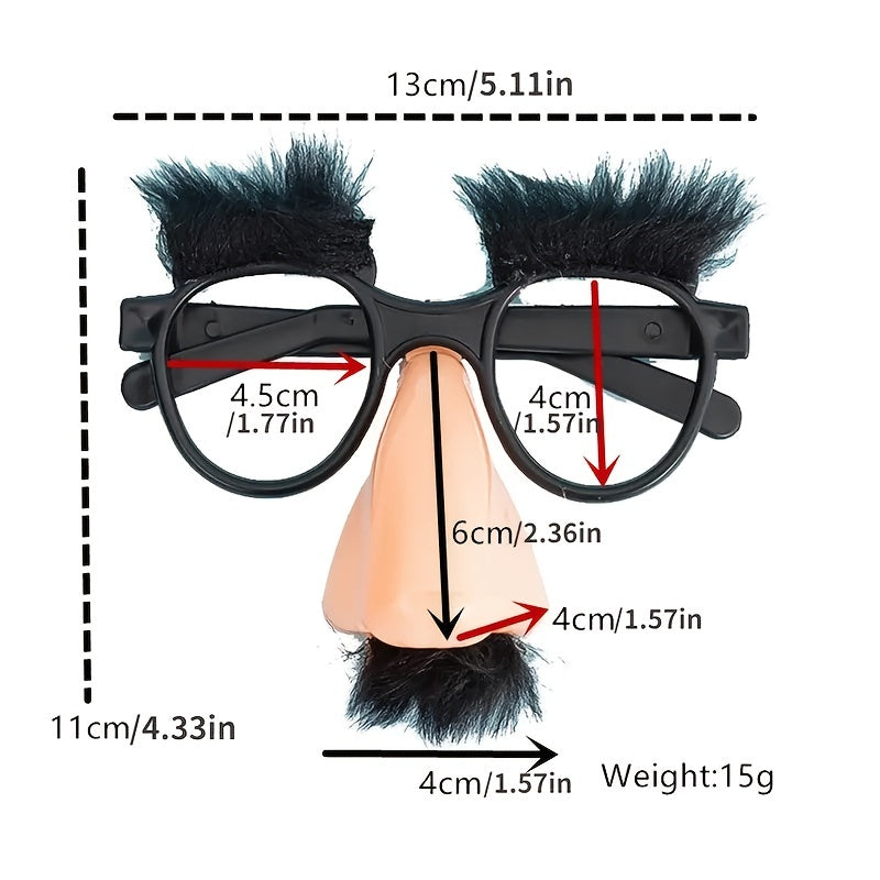Halloween Beard Glasses Nose Funny Spectacles Props