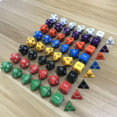 7 Pack Double Sided Dice Set for RPG & Entertainment Games