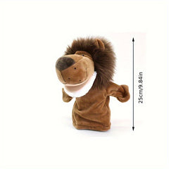 Long Haired Lion Hand Puppet - Cute Plush Toy