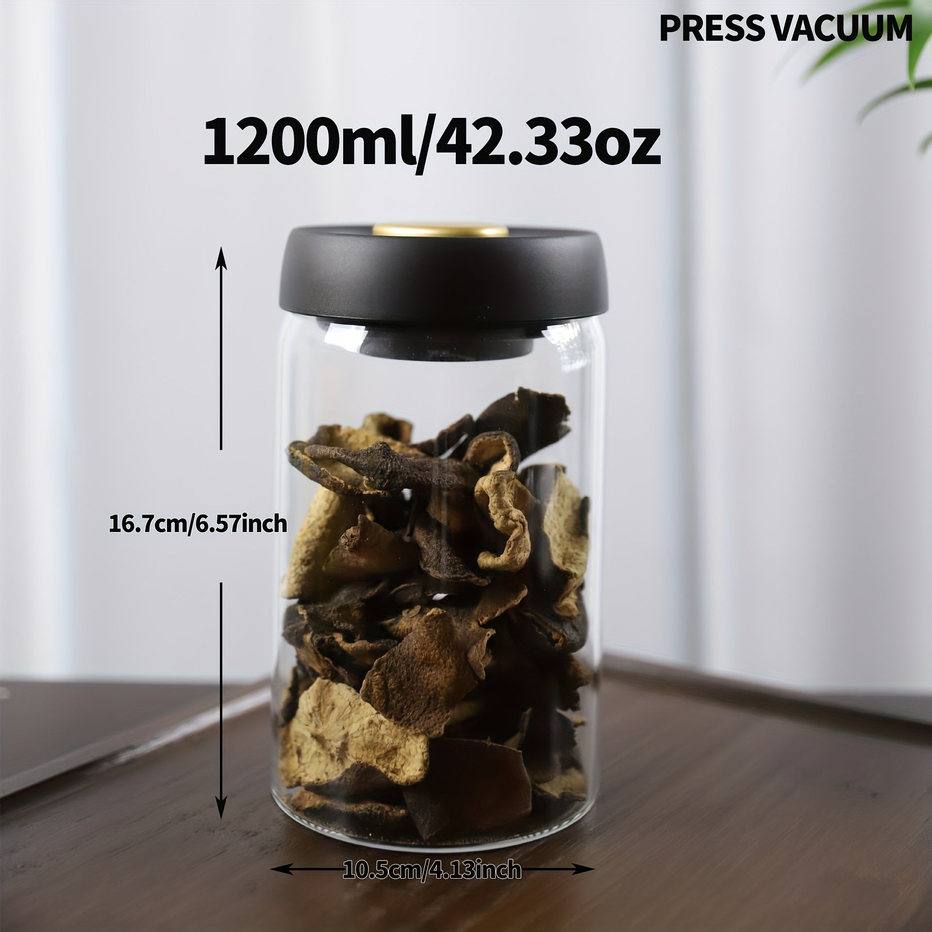 High Vacuum Glass Jar for Freshness and Anti Oxidation
