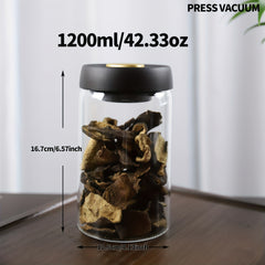 High Vacuum Glass Jar for Freshness and Anti Oxidation