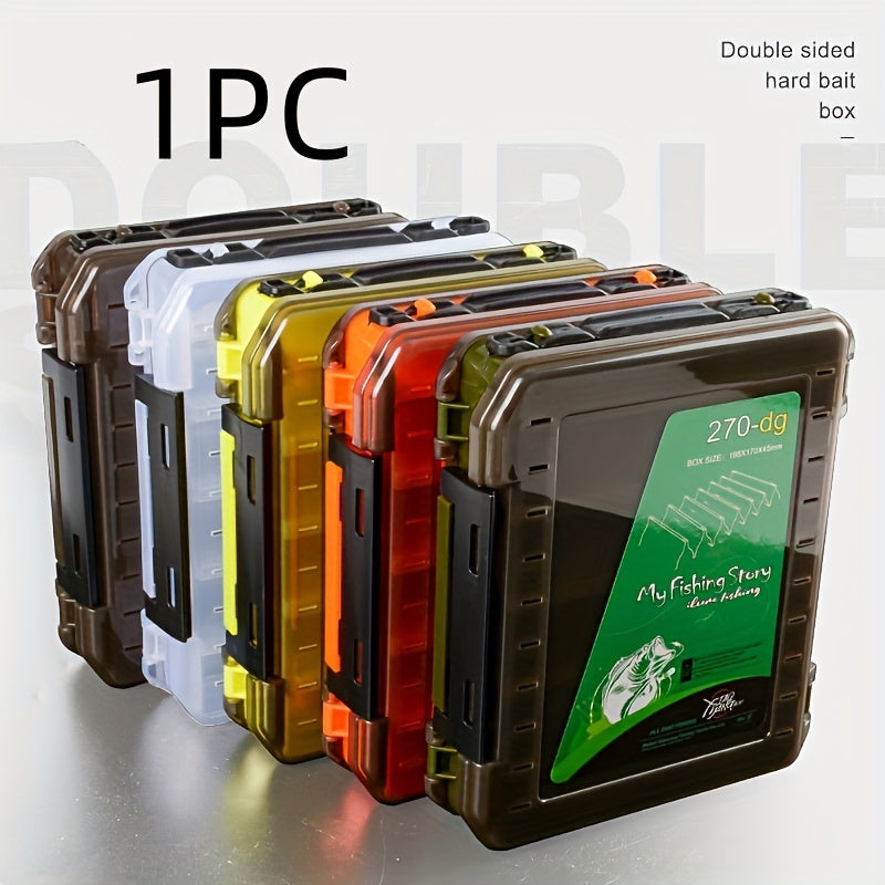Double Layer Fishing Tackle Box with Multiple Compartments - Portable Organizer