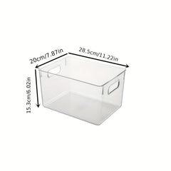 2pcs Plastic Storage Bins for Kitchen Pantry Fridge Cabinet