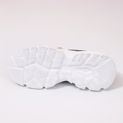 Women's Chain Decor Ombre Sneakers Slip On Comfort Casual Shoes