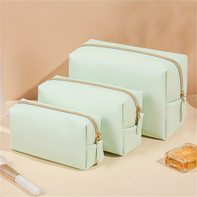 Large Capacity Pencil Bag School Stationery Storage Bag Solid Student Pencil Bag