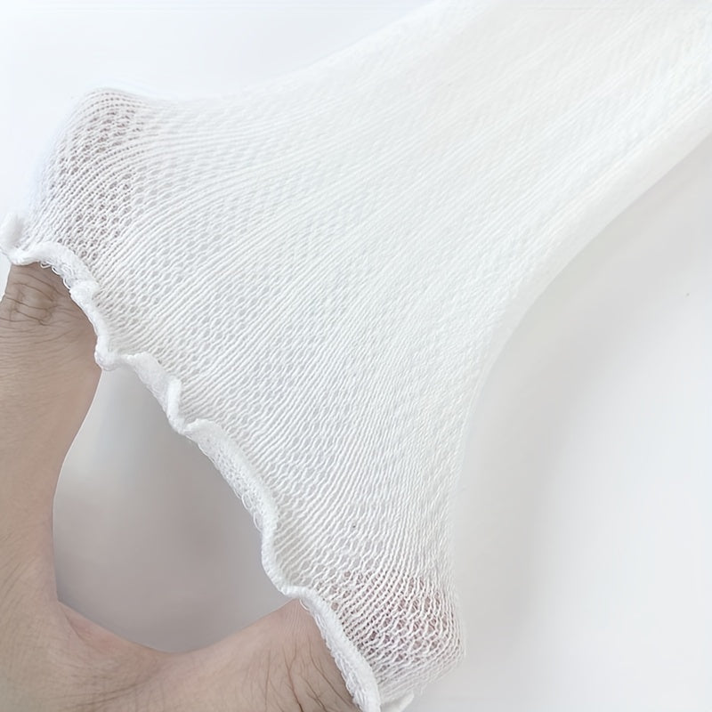 Baby Girls Cotton Mesh Breathable Pantyhose Solid Pants Tights Leggings