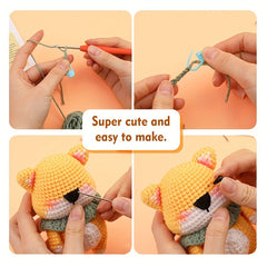 Crochet Kit for Beginners - Learn to Crochet Dog - Step by Step Tutorial