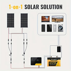Solar Y Branch Connectors Long Solar Panel Parallel Connectors